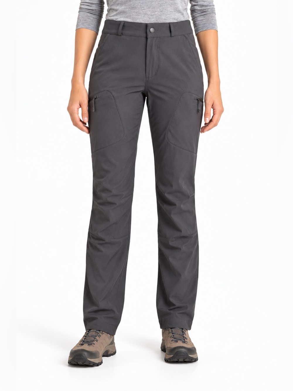 Icebreaker Women's Merino Hike Pants, Monsoon Gray, Size 26